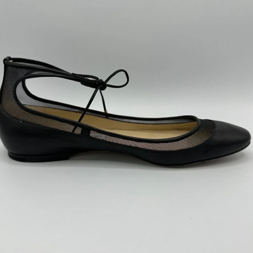 ✨ HP ✨ JIMMY CHOO TYLER BALLET FLAT W/ANKLE TIE (39) - Picture 8 of 13